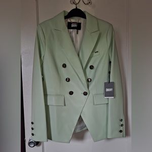 DKNY mint green blazer
